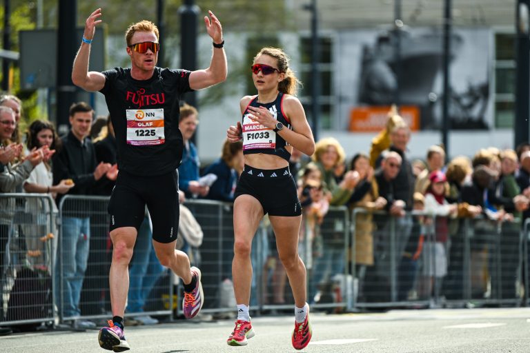 marcella herzog tijdens nk marathon rotterdam 2024