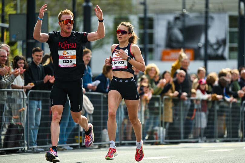 marcella herzog tijdens nk marathon rotterdam 2024