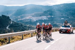 Lotto-Intermarché cycling team during training camp