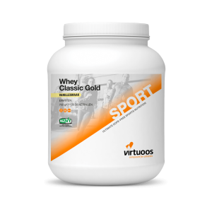 virtuoos pot whey classic gold vanille eiwit supplement